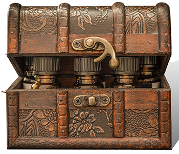 store essential oils in dark bottles out of sunlight