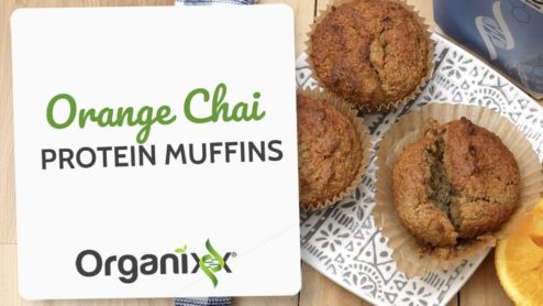 Orange Chai Protein Muffins (Gluten-free)