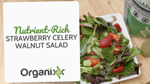 Strawberry, Celery and Walnut salad