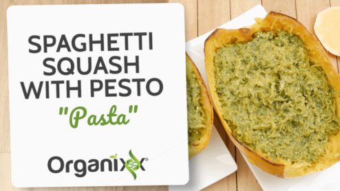 Spaghetti Squash with Pesto "Pasta"