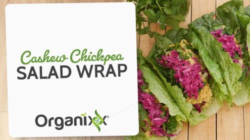 Chickpea Salad Wrap With Cashews
