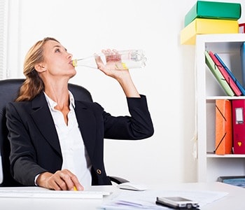 Drink plenty of water throughout the day