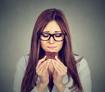 woman craving chocolate