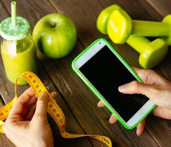 Fitness diet nutrition and workout routine 